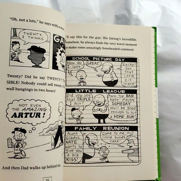 :Mix Lot Of 2 Jeff Kinney diary of a wimpy kid & 1 Lincoln peirce big nate books - Picture 4 of 13